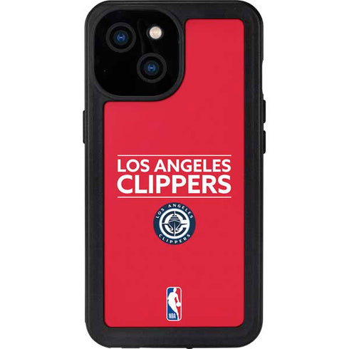 NBA Los Angeles Clippers Standard Red iPhone 15 Waterproof Case
